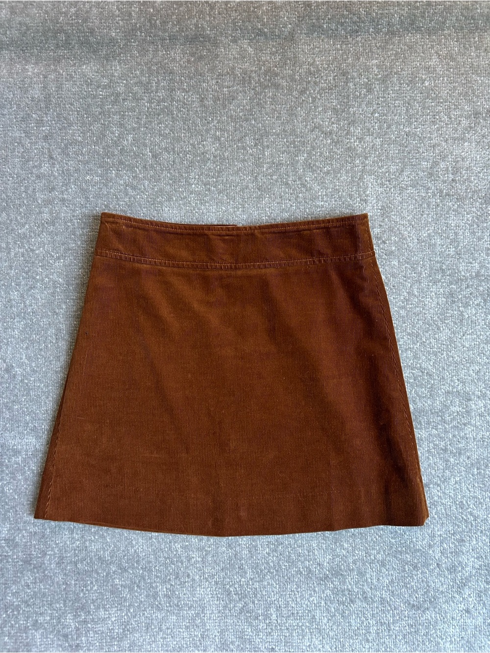 NWT J. Crew Size 4 Brown Corduroy Cotton Mini Skirt